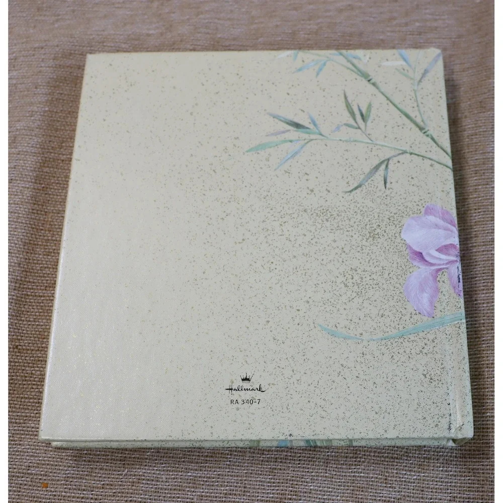 Hallmark Hard Cover Journal w/ Quote from Emily Bronte MadeUSA Flowers Butterfly